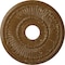 Ekena Millwork Melonie Ceiling Medallion (Canopies up to 6 3/8"), 16"OD x 3 5/8"ID x 3/4"P, Smokey Topaz Crackle CM16MLSTC - alternate 1